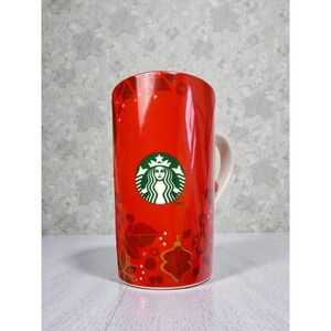 Starbucks 2013 Red Christmas Holiday Mug‎ 16oz Measurement Lines